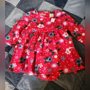 Tucker & Tate 2 Piece Floral Red Baby Dress 3 Month